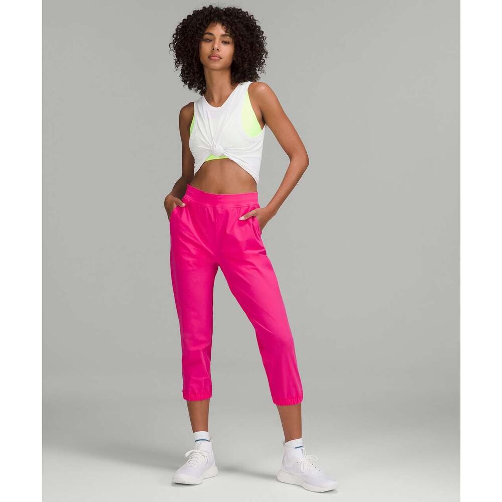 Lululemon Adapted State High-Rise Cropped Jogger 23" Size 8 Zippered Cuff *FLAW*